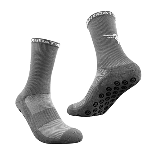 Goatwear ALLROUND SOCKEN I Innovative High-Grip-Technologie I Hoher Komfort I Atmungsaktiv I Golfsocke I Outdoor Trekkingsocke Grau 41-46 von Goatwear