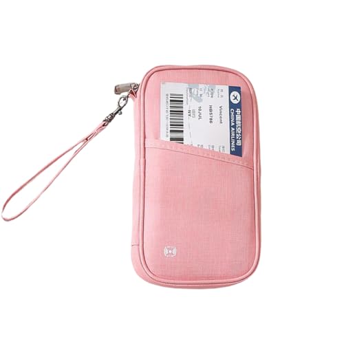 Reisepasshülle, Reisedokumenten-Organizer, Geldbörse für Damen und Herren, Kreditkartenhalter, tragbare Hülle für Bordkarte, rose, Einheitsgröße, Klassisch Reisepasshülle, Reisedokumenten-Organizer, Geldbörse für Damen und Herren, Kreditkartenhalter, tragbare Hülle für Bordkarte, rose, Einheitsgröße, Klassisch von Gobabo