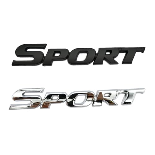 2 Stück 3D SPORT Auto Chrome Logo Allrad Emblem, Auto Aufkleber Metall Stereo 3D SPORT Aufkleber Auto Emblem, Auto Metall Emblem Frontgrill Karosserie Kofferraum Dekoration Aufkleber, für Auto Moto von Gobfar