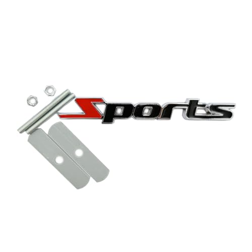 Auto Chrome Logo Allrad Emblem, Auto Aufkleber Metall Stereo 3D SPORT Aufkleber Auto Emblem, 3D SPORT Auto Metall Emblem Frontgrill Karosserie Kofferraum Dekoration Aufkleber, für Auto von Gobfar