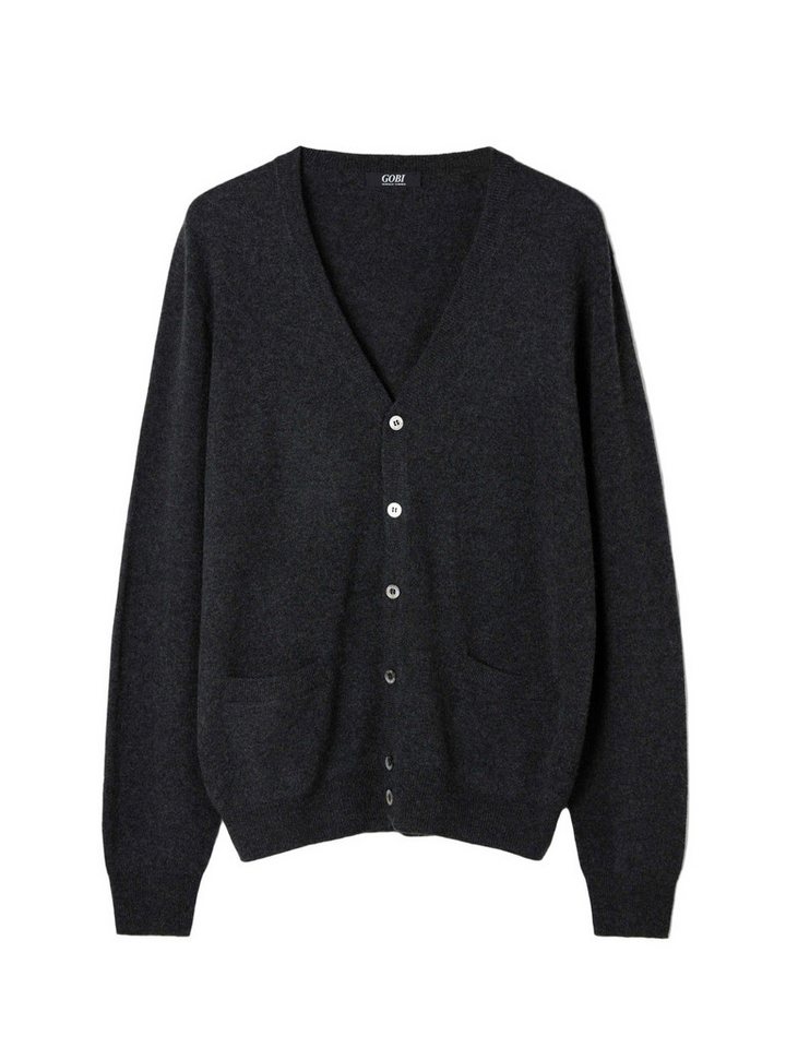 GOBI Cashmere Cardigan V-Ausschnitt Kaschmir Strickjacke mit Knöpfen von GOBI Cashmere