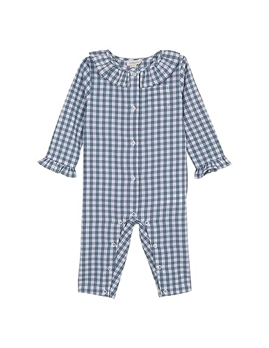 GOCCO Baby-Mädchen Pijama Cuello Volante DE CUADRO Vichy Pyjamaset, Petroleo CLARO, Regular von Gocco