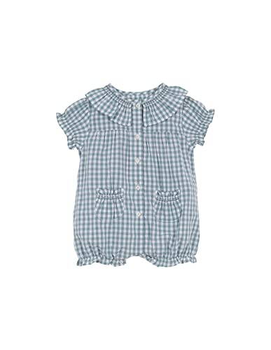 GOCCO Baby - Mädchen Pijama Vichy Cuello Volante Pyjamaset, Turquesa, von Gocco