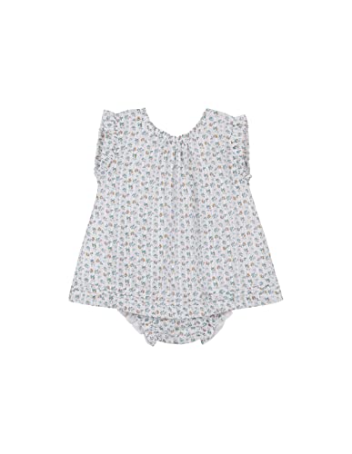 GOCCO Baby - Mädchen Vestido FLORECITAS SIN Mangas ESCOTE RED Kleid, Blanco ROTO, von Gocco
