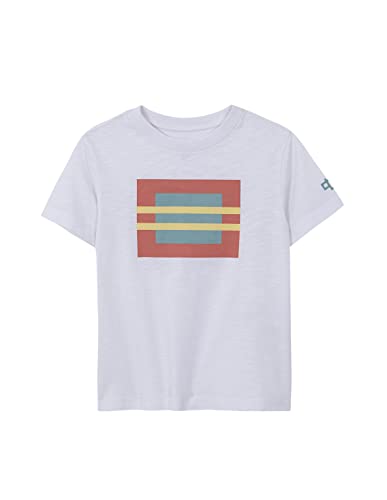 GOCCO Jungen Camiseta Blanca Con Bandera Kurzarm Shirt, Blanco OPTICO, 3-4 Jahre von Gocco