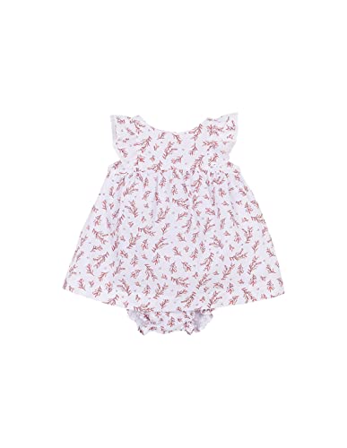 GOCCO Unisex-Baby Vestido Estampado HOJAS Kleid, Blanco OPTICO, von Gocco
