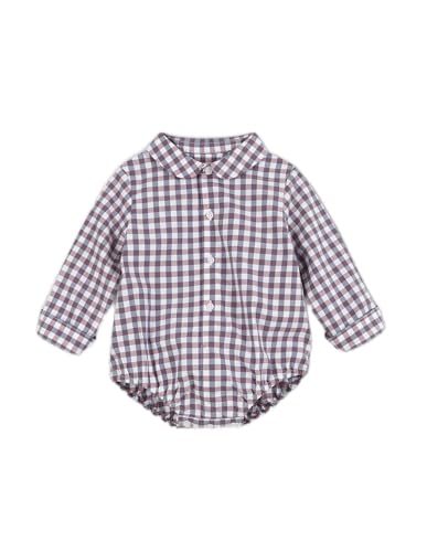 GOCCO Baby-Jungen Camisa Body Vichy Businesshemd, Fresa Oscuro, Regular von Gocco