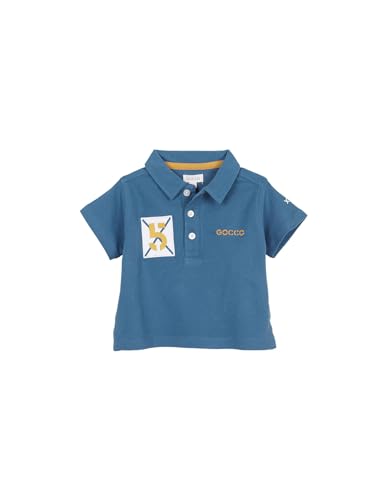 Gocco Baby - Jungen Polo Con PARCHES Polohemd, Azul Medio, von Gocco