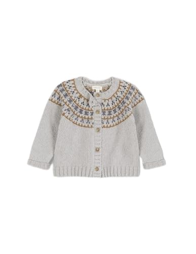 Gocco Baby-Mädchen Jacke Greca Pullover, hellgrau Melange, 18-24 Monate von Gocco