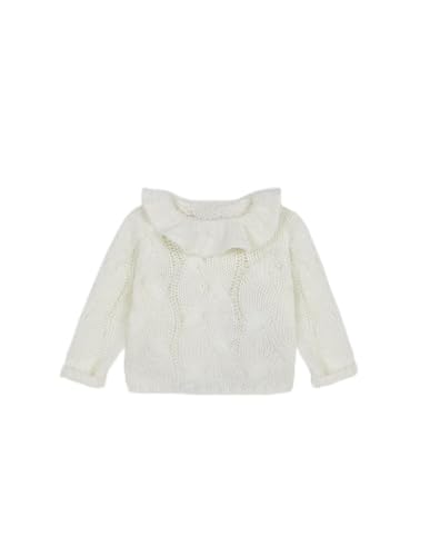 Gocco Baby-Mädchen Jersey OCHOS Cuello Volante Pullover, Gebrochenes Weiß, 18 Monate von Gocco