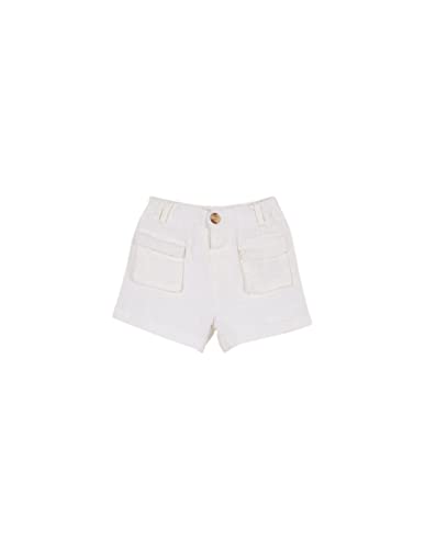 GOCCO Baby - Mädchen PANTALÓN Corto Con BOLSILLOS Bermuda, Blanco ROTO, von Gocco