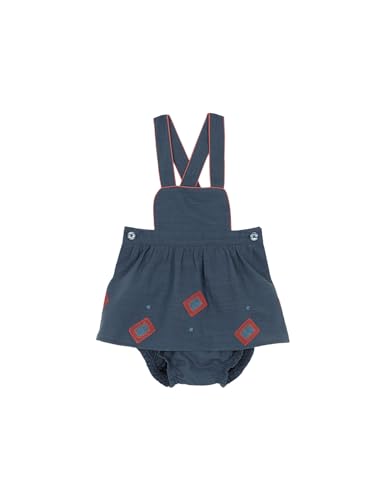 Gocco Baby - Mädchen PICHI Con ROMBOS EN EL Bajo Kleid, Azul pato, von Gocco