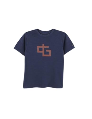 Gocco Jungen Blaues, großes Logo T-Shirt, Mittelblau, dunkel, 5-6 Jahre von Gocco