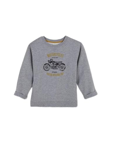 Gocco Jungen Motorrad Sweatshirt, hellgrau Melange, 5-6 Jahre von Gocco