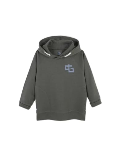 Gocco Jungen kleinem Logo Sweatshirt, Kaki, 7-8 Jahre von Gocco