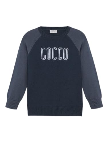 Gocco Jungs Jersey Intarsia Pullover, Petroleumgrün, 6 Jahre von Gocco