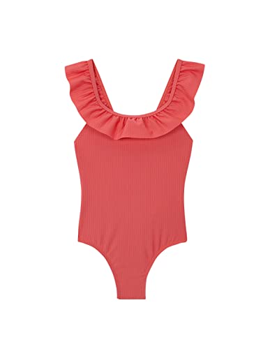 Gocco Mädchen BAÑADOR Coral Con Volante EN Cuello Badehose, Coral Nuevo, von Gocco