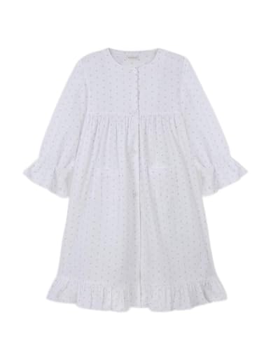 Gocco Damen BATA MICROPANA Estrellas Bademantel aus Mikrofaser, Sterne, Gebrochenes Weiß, 10 Jahre von Gocco