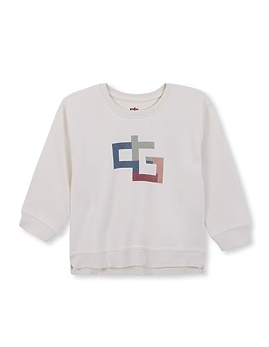 Gocco Mädchen Rundhalsausschnitt, mit Logo Sweatshirt, Gebrochenes Weiß, 11-12 Jahre von Gocco