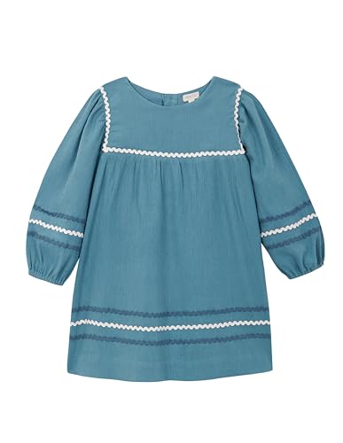 Gocco Mädchen Vestido Con RIC RAC A CONTRASTE Kleid, Azul Brillante, von Gocco