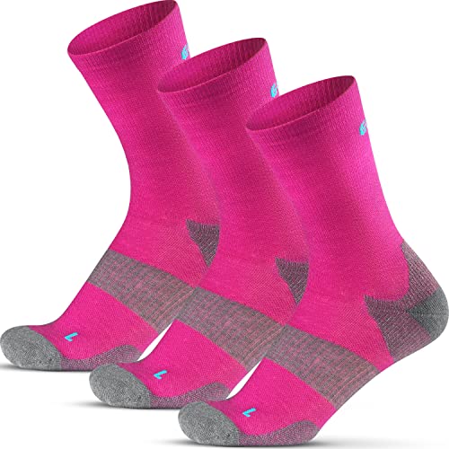 Gococo Technical Cushion High Wool 3-pack Sportsocken für Laufen und Wandern, Merino wolle, Anti-Blasen Polsterung, für Damen & Herren, 35-38 von Gococo