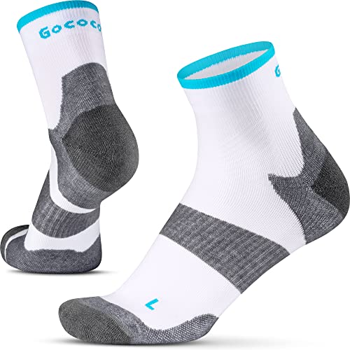 Gococo Technical Cushion Sport- und Laufsocken, Anti-Blasen Polsterung, Atmungsaktiv, Schweißableitend für Damen & Herren, 35-38 von Gococo