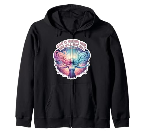 God is Whithin Her She Will Not Fall Christian Bible Damen Kapuzenjacke God is Whithin Her She Will Not Fall Christian Bible Damen Kapuzenjacke von God Is Whithin Her She Will Not Fall Products