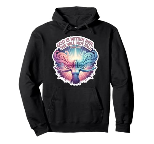 God is Whithin Her She Will Not Fall Christian Bible Damen Pullover Hoodie God is Whithin Her She Will Not Fall Christian Bible Damen Pullover Hoodie von God Is Whithin Her She Will Not Fall Products