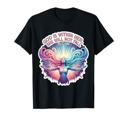 God is Whithin Her She Will Not Fall Christian Bible Damen T-Shirt God is Whithin Her She Will Not Fall Christian Bible Damen T-Shirt von God Is Whithin Her She Will Not Fall Products