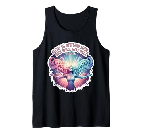 God is Whithin Her She Will Not Fall Christian Bible Damen Tank Top God is Whithin Her She Will Not Fall Christian Bible Damen Tank Top von God Is Whithin Her She Will Not Fall Products