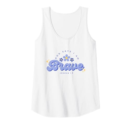 Damen Gott SAGT, ich Bin mutig, Frauen, Jugendliche und Mädchen Tank Top Damen Gott SAGT, ich Bin mutig, Frauen, Jugendliche und Mädchen Tank Top von God Say's I Am Brave, Christian Faith