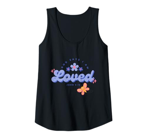 Damen Gott SAGT, ich Bin geliebt, Frauen, Jugendliche und Mädchen Tank Top Damen Gott SAGT, ich Bin geliebt, Frauen, Jugendliche und Mädchen Tank Top von God Say's I Am Loved, Child of God