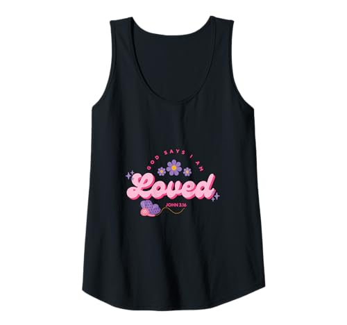 Damen Gott SAGT, ich Bin geliebt, Frauen, Jugendliche und Mädchen Tank Top Damen Gott SAGT, ich Bin geliebt, Frauen, Jugendliche und Mädchen Tank Top von God Say's I Am Loved, Christian Faith