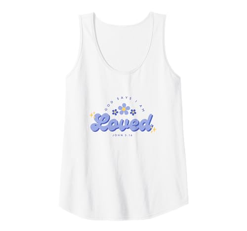 Damen Gott SAGT, ich Bin geliebt, Frauen, Jugendliche und Mädchen Tank Top Damen Gott SAGT, ich Bin geliebt, Frauen, Jugendliche und Mädchen Tank Top von God Say's I Am Loved, Christian Faith