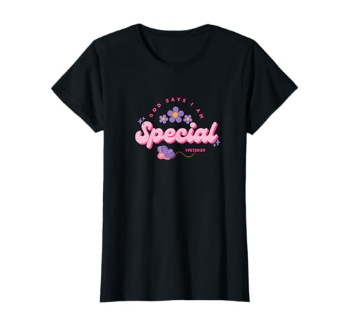 Gott SAGT, ich Bin besonders, Frauen, Jugendliche und Mädchen T-Shirt Gott SAGT, ich Bin besonders, Frauen, Jugendliche und Mädchen T-Shirt von God Say's I Am Special, Christian Faith