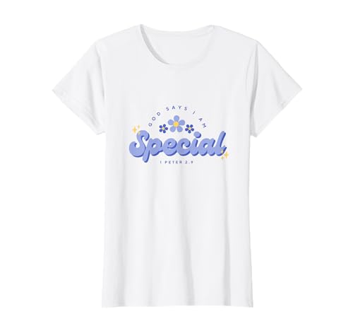 Gott SAGT, ich Bin besonders, Frauen, Jugendliche und Mädchen T-Shirt Gott SAGT, ich Bin besonders, Frauen, Jugendliche und Mädchen T-Shirt von God Say's I Am Special, Christian Faith