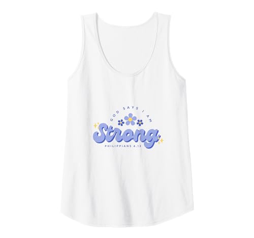 Damen Gott SAGT, ich Bin stark, Frauen, Jugendliche und Mädchen Tank Top Damen Gott SAGT, ich Bin stark, Frauen, Jugendliche und Mädchen Tank Top von God Say's I Am Strong, Christian Faith