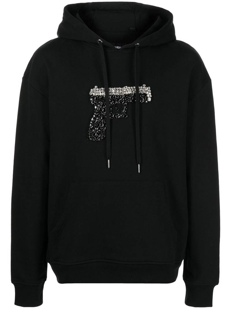 God's Masterful Children Triggered Hoodie mit Kristallen - Schwarz von God's Masterful Children