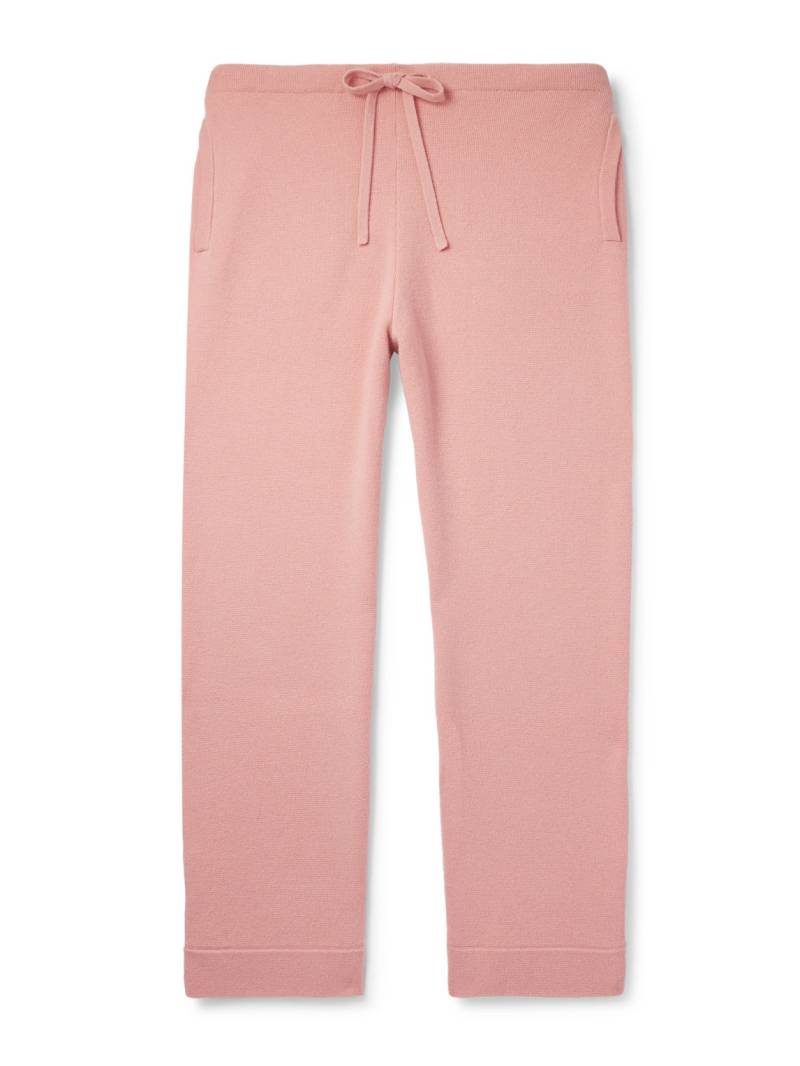 God's True Cashmere - Wanderer Tapered Embellished Cashmere Trousers - Men - Pink - M von God's True Cashmere