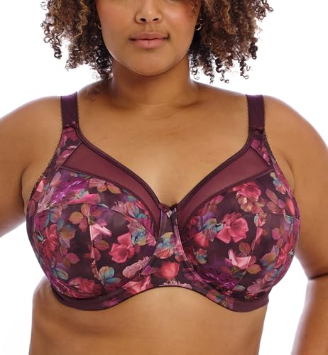 GODDESS Damen Kayla Underwire Banded Bra BH mit voller Abdeckung, Durchsichtig, Pflaume Rose, 95K von Goddess