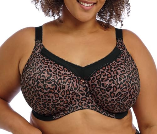 Goddess Damen Women's Kayla Underwire Full Cup Bra BH mit voller Abdeckung, Leopardenmuster/dunkel, 105M von Goddess