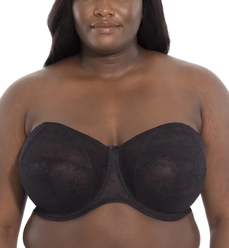 GODDESS Damen Vollständige Abdeckung BH, Durchsichtig, Schwarz, 80G von Goddess