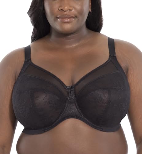 GODDESS Damen Women's Verity Underwire Banded Bra BH mit voller Abdeckung, Durchsichtig, Schwarz, 80O von Goddess