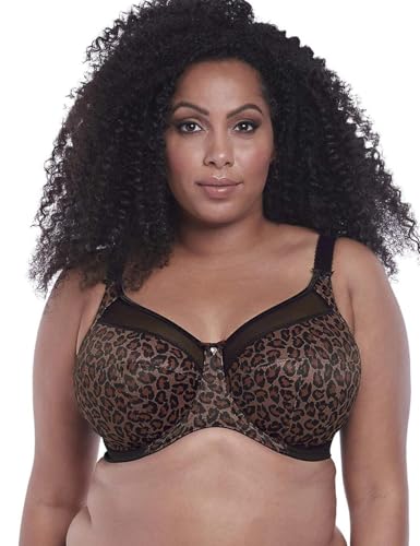 Goddess Damen Kayla Underwire Banded Bra BH mit voller Abdeckung, Durchsichtig, Leopardenmuster/dunkel, 105L von Goddess
