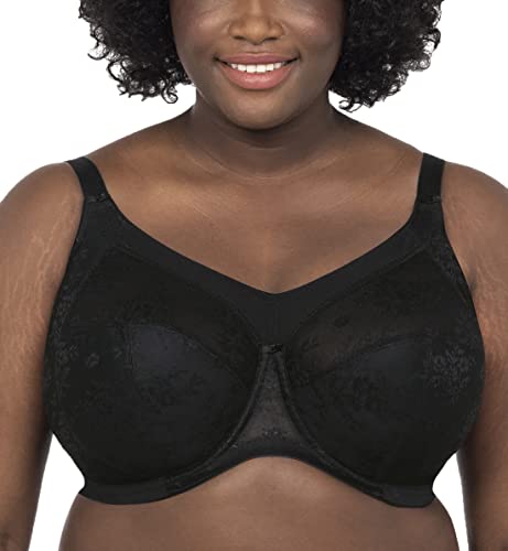 Goddess Damen Women's Verity Underwire Full Cup Bra BH mit voller Abdeckung, Durchsichtig, Schwarz, 38L von Goddess