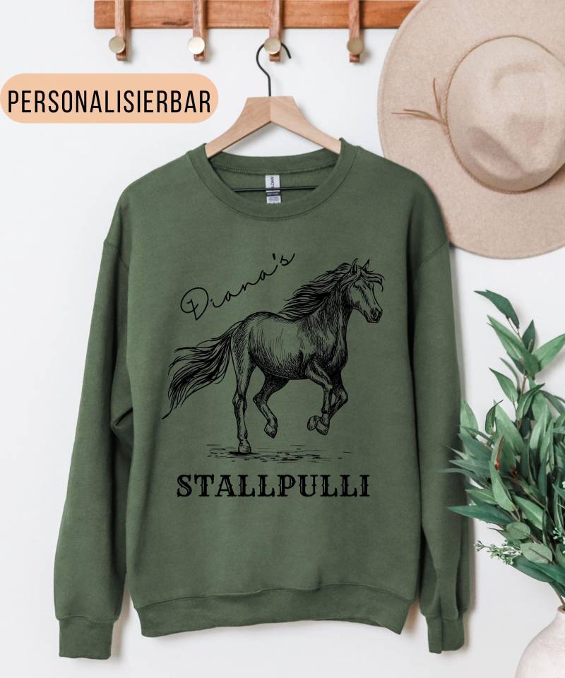 Personalisiertes Pferde Sweatshirt, Pferdehalter Geschenk, Pferdeliebhaber Sweater, Pferdehalterin Pullover, Pferdeliebe Shirt Mit Namen von GoddessFantasia