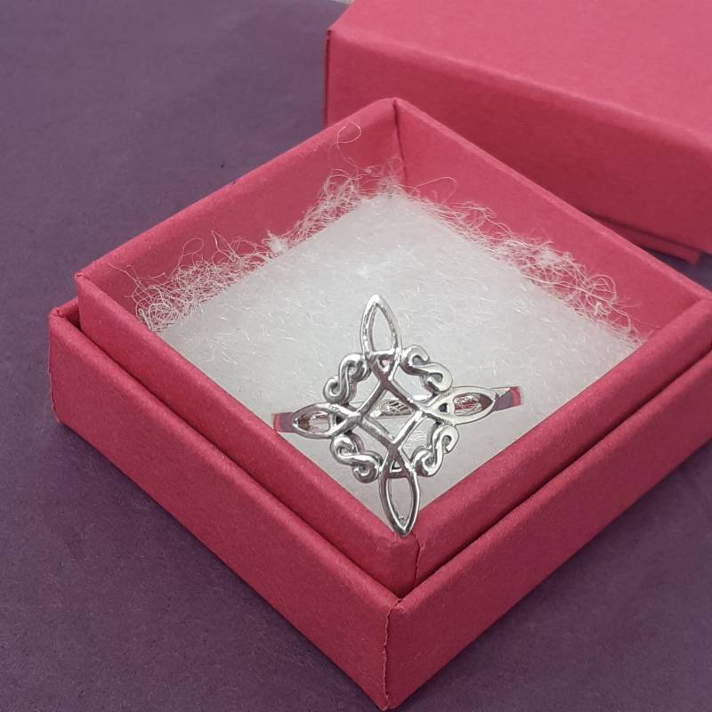 Ring Sterling Silber 925 - Witches Knot Neue "Goddess Collection" Mehrere Größen Erhältlich Geschenkbox von GoddessgiftsShop