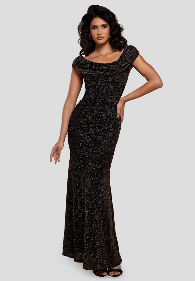 Goddiva Maxikleid Sparkle Lurex Cowl Neck Off The Shoulder Maxi Dress langes Kleid Goddiva Maxikleid Sparkle Lurex Cowl Neck Off The Shoulder Maxi Dress langes Kleid von Goddiva
