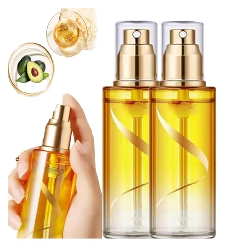 Duft Haarpflege Ätherisches Öl Spray, 80ml Aromatherapie Ätherisches Öl Spray, Parfümiertes Haar Ätherisches Öl Spray, Duft Haaröl Nebel (2PC) von Godemmio