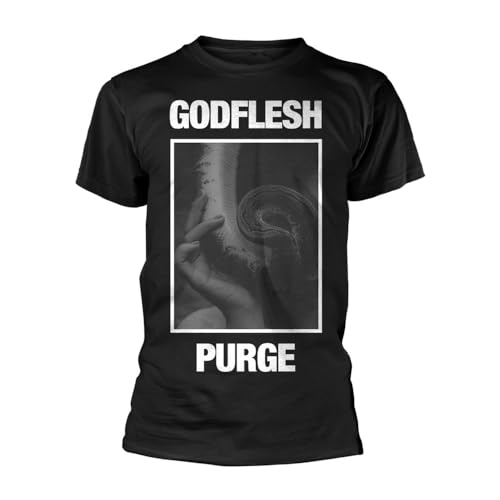Godflesh Herren Purge (Black) T-Shirt Schwarz, Schwarz, L von Godflesh